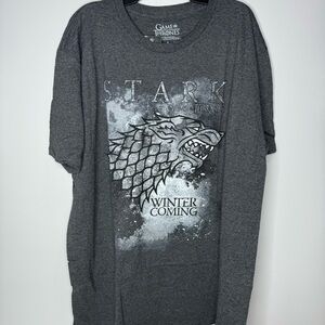HBO Game of Thrones Stark Winter is Coming Adult T-shirt Size XL